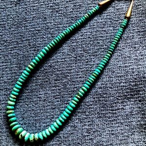 Vintage Turquoise Rondelle Necklace